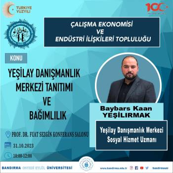 YEŞİLAY COUNSELING CENTER AND THE ADDICTION CONFERENCE