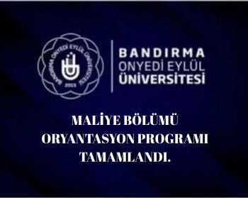Maliye Bölümü Oryantasyon Toplantısı geniş bir katılımla gerçekleştirildi.