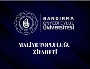 Maliye Topluluğu'ndan Bölüm Başkanına 'Hayırlı Olsun' Ziyareti
