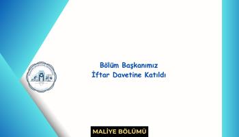 Bandırma SMMMO Temsilciliği İftar Yemeği