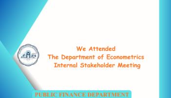 We participated in the Internal Stakeholder Meeting