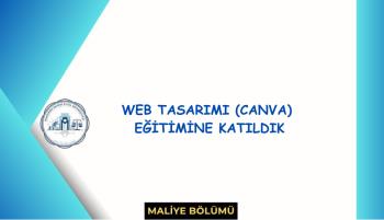 Web Tasarımı Eğitimine Katıldık
