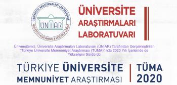 Türkiye Üniversite Memnuniyet Araştırmasında Üniversitemiz İstikrarlı Yükselişini Sürdürüyor