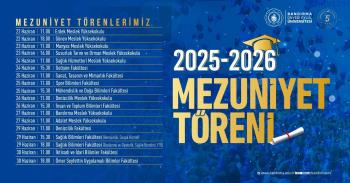Fakültemiz 2025-2026 Eğitim-Öğretim Yılı Mezuniyet Töreni