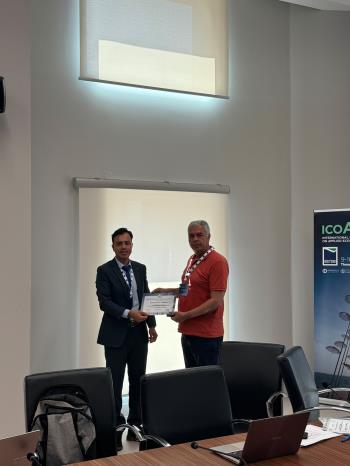 Prof. Dr. Yavuz Tansoy YILDIRIM Presented a Paper at ICOAEF-XVI