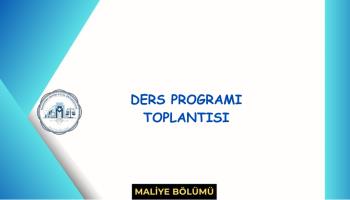 Ders Programı Toplantısı