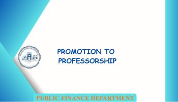Academic Promotion